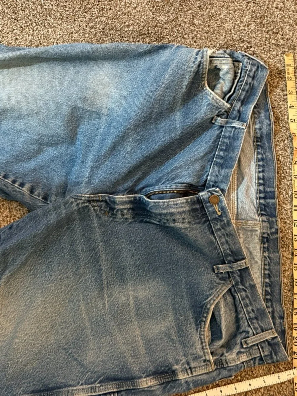 Dickies Carpenter Work Jeans Denim Blue Mens 42x30